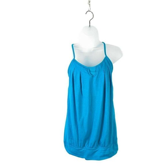 Lululemon Let it Loose Blue Surge Wee Stripe Sports Bra Tank Size 6 - Picture 1 of 9